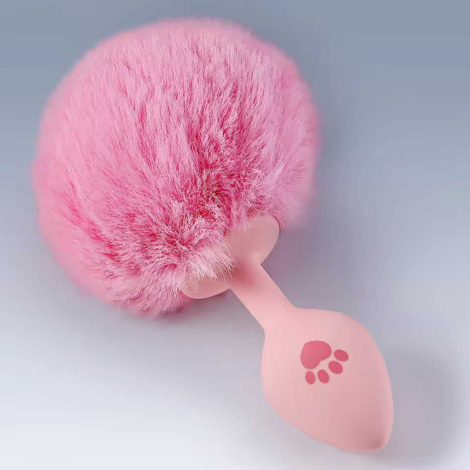 Plush Cat Paw Tail Plug – Flirty Fantasy Couple Toy