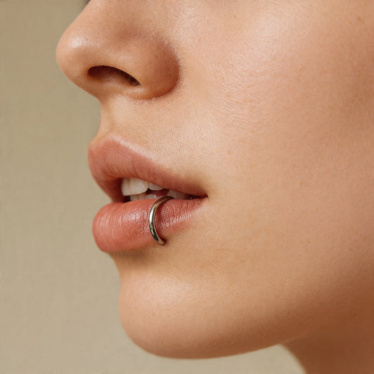 UrbanEdge™ Fake Nose & Lip Ring Set – Clip-On Hoops (2PCS)