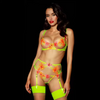 Embroidered Lace Lingerie Set