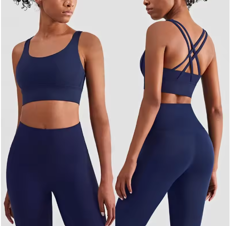 Women’s 2-Piece Yoga Fitness Tracksuit – Sports Bra & Leggings Set