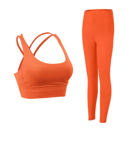 Women’s 2-Piece Yoga Fitness Tracksuit – Sports Bra & Leggings Set