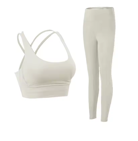 Women’s 2-Piece Yoga Fitness Tracksuit – Sports Bra & Leggings Set