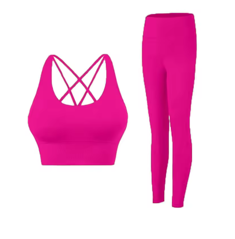 Women’s 2-Piece Yoga Fitness Tracksuit – Sports Bra & Leggings Set