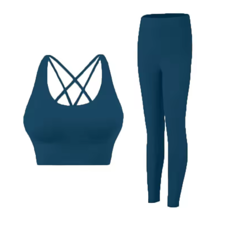 Women’s 2-Piece Yoga Fitness Tracksuit – Sports Bra & Leggings Set