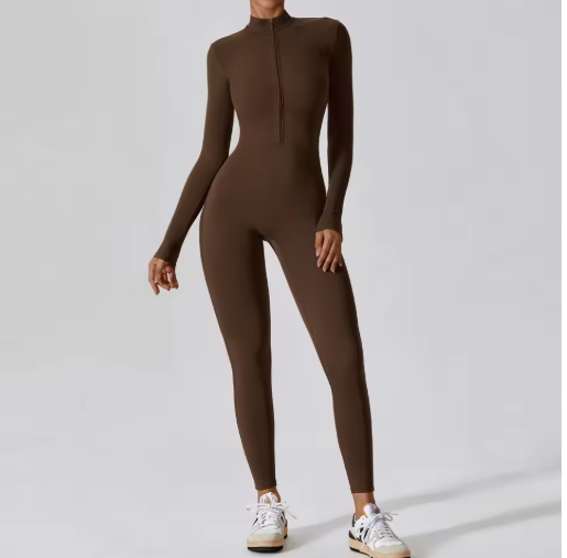 Women’s Long Sleeve Fitness Jumpsuit