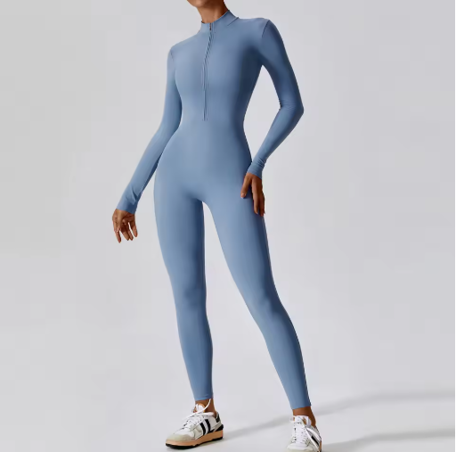 Women’s Long Sleeve Fitness Jumpsuit