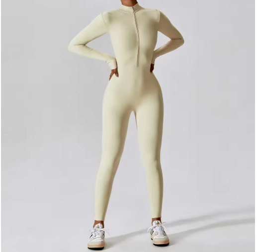 Women’s Long Sleeve Fitness Jumpsuit