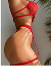 Lace Halter Lingerie & Garter Set