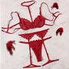 Lace Halter Lingerie & Garter Set