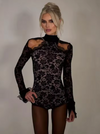 Women’s Lace Patchwork Hollow One-Piece Jumpsuit