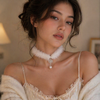 Midnight Pearl™ Plush Choker Necklace