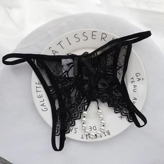 Women’s Floral Lace G-String Thong | Lightweight Low-Rise Underwear