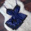 Women’s Satin Pajama Set | Cami Top & Bow Shorts Sleepwear