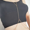 GoldenLayer™ Double Chain Body Jewelry – Minimalist Chest & Waist Chain