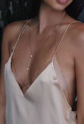 MetalMuse™ Body Chain Harness – Lingerie Statement Accessory