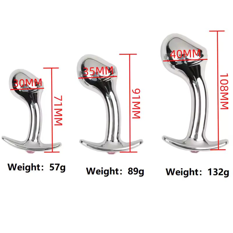 SteelTempt™ Metal Plug Set – S/M/L Sensation Collection