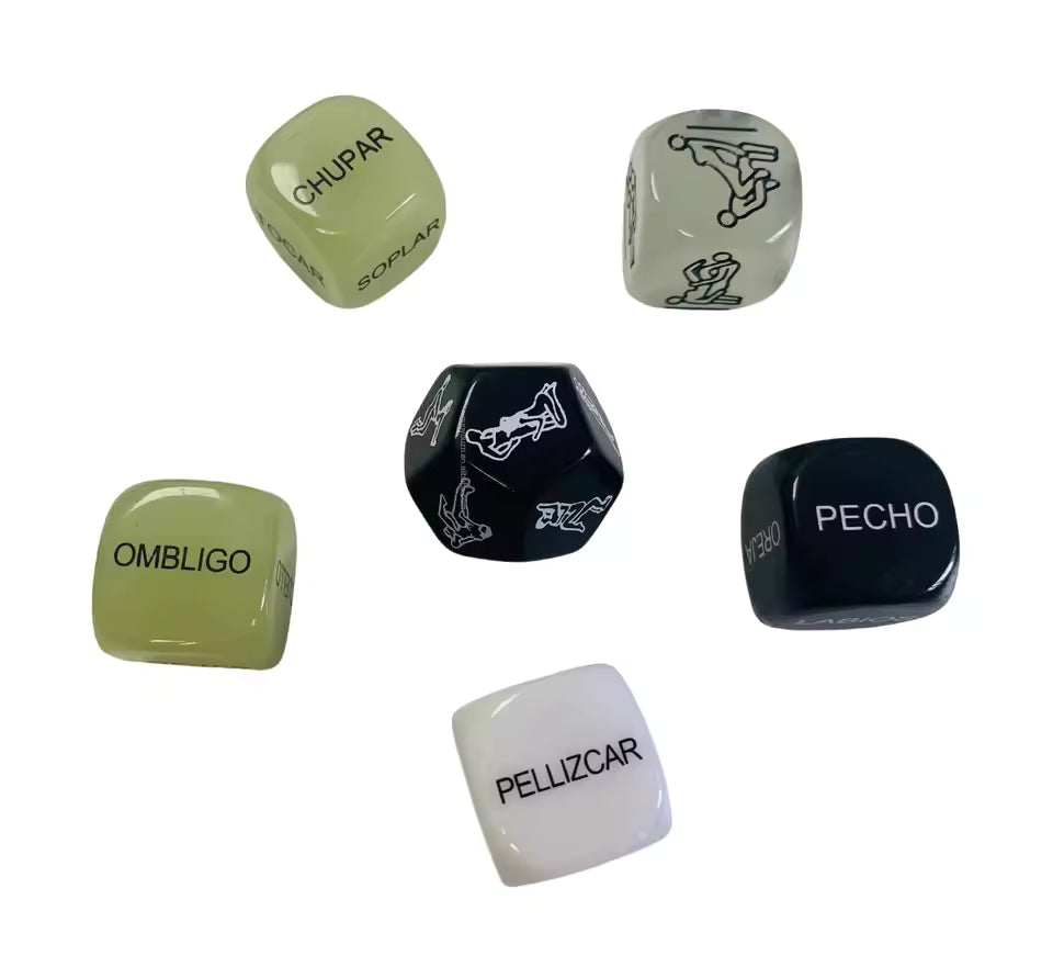GlowPassion™ Couples Dice Game – 6PCS Romantic Challenge Set