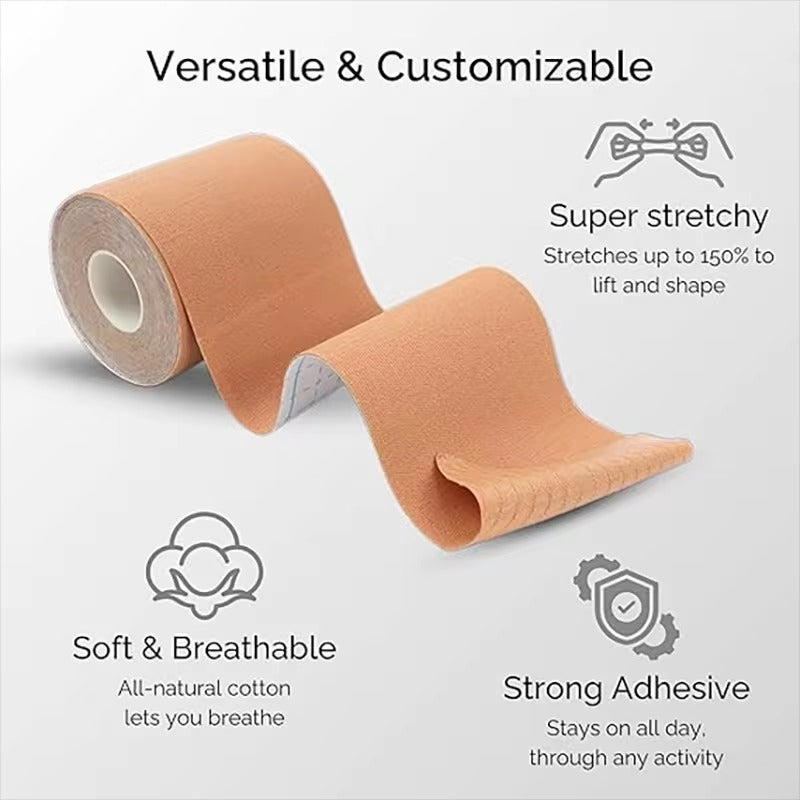 Elastic Breast Lifting Tape | Invisible Strapless Support for a Natural Lift