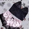 Women’s Sexy Lace Pajama Set | Sleeveless V-Neck Top & Shorts Nightwear