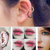 UrbanEdge™ Fake Nose & Lip Ring Set – Clip-On Hoops (2PCS)