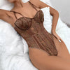 Women’s Lace Ribbed Bodysuit | Elegant Bodycon Top for Summer