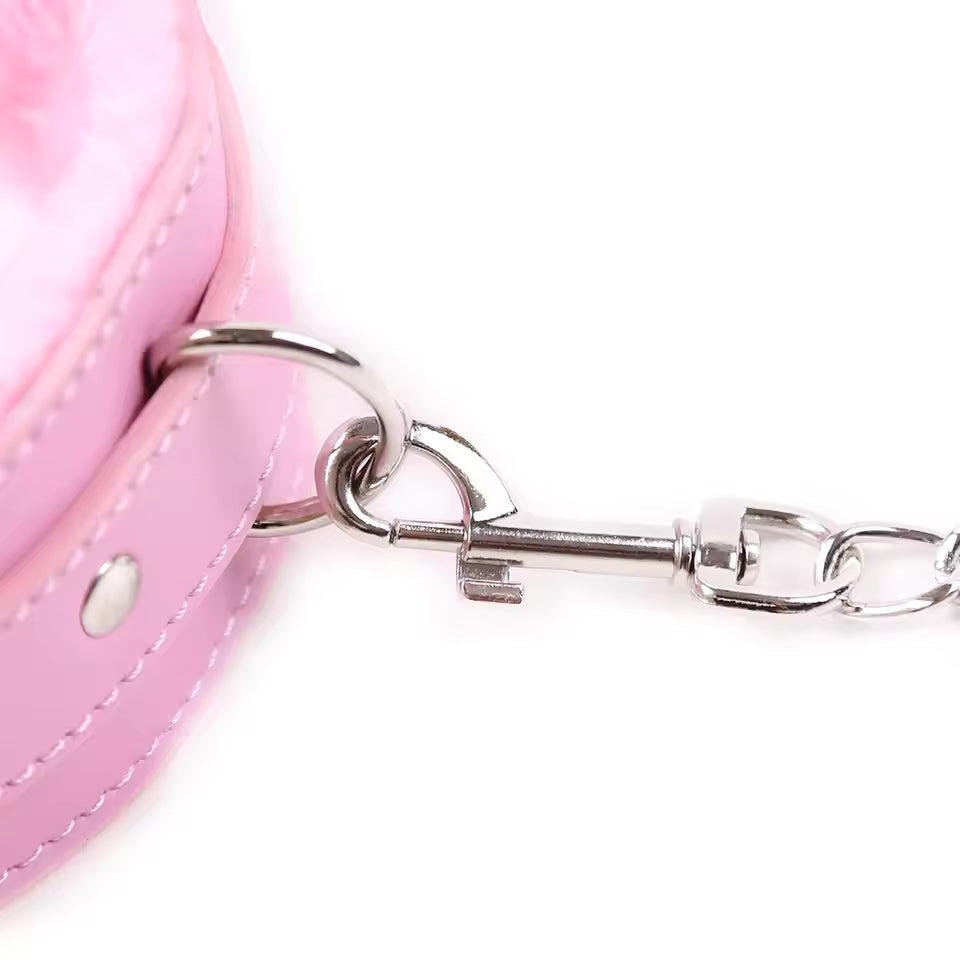 SeduceMe™ Plush Leather Chain Choker Collar
