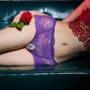 Women’s Floral Lace Cut-Out Thong | Low-Rise Lightweight Underwear