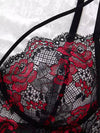 Floral Lace Babydoll Nightgown for Women | Sheer Strap Dress Sleepwear