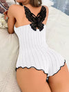 Women’s Lace Trim Pajama Set | Sleeveless V-Neck Summer Sleepwear
