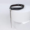 RebelChain™ PU Leather Choker & Leash – Punk Rock Statement Collar