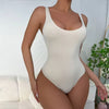 Women’s Seamless Shapewear Bodysuit | Deep U-Neck Stretchy Compression Body
