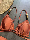 Sexy Pearl Strap Bikini Two-Piece Swimsuit for Women