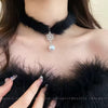 Midnight Pearl™ Plush Choker Necklace