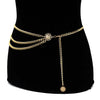 GoldenDrift™ Tassel Coin Waist Chain – Multilayer Beach Body Jewelry