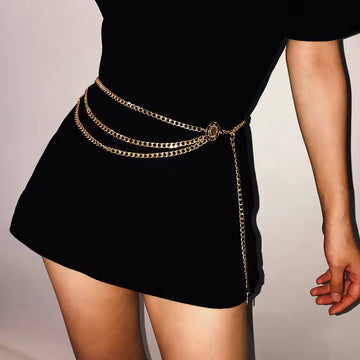 GoldenDrift™ Tassel Coin Waist Chain – Multilayer Beach Body Jewelry