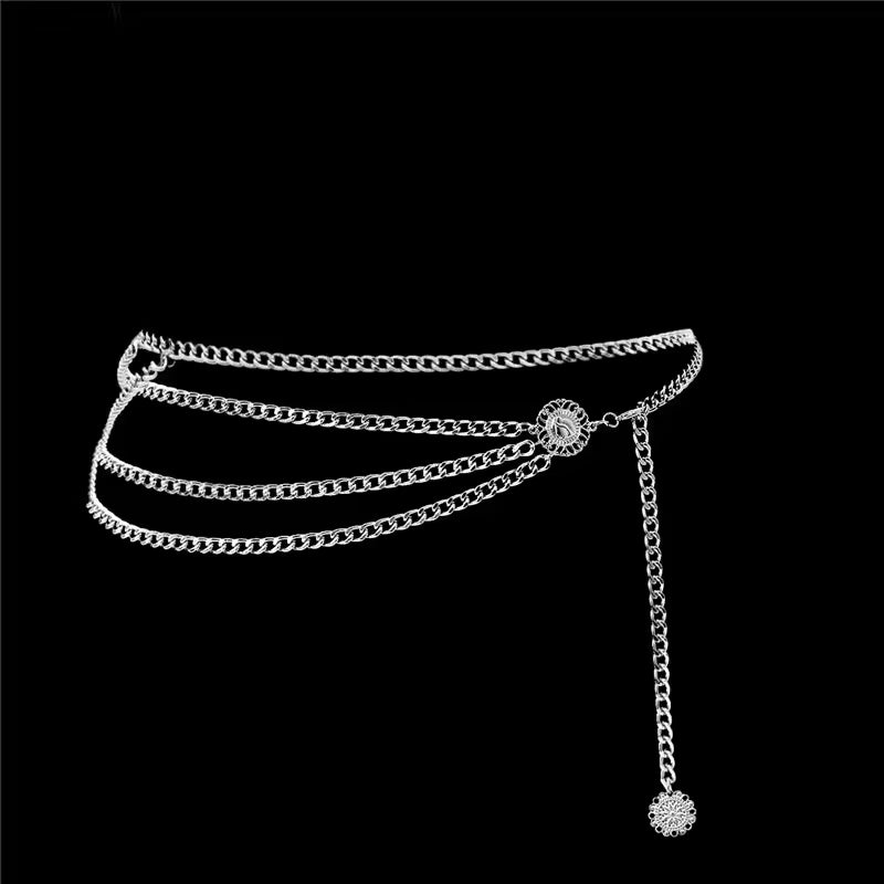 GoldenDrift™ Tassel Coin Waist Chain – Multilayer Beach Body Jewelry