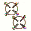 Stainless Steel Nipple Clamps | Adjustable Ring Breast Jewelry for Women