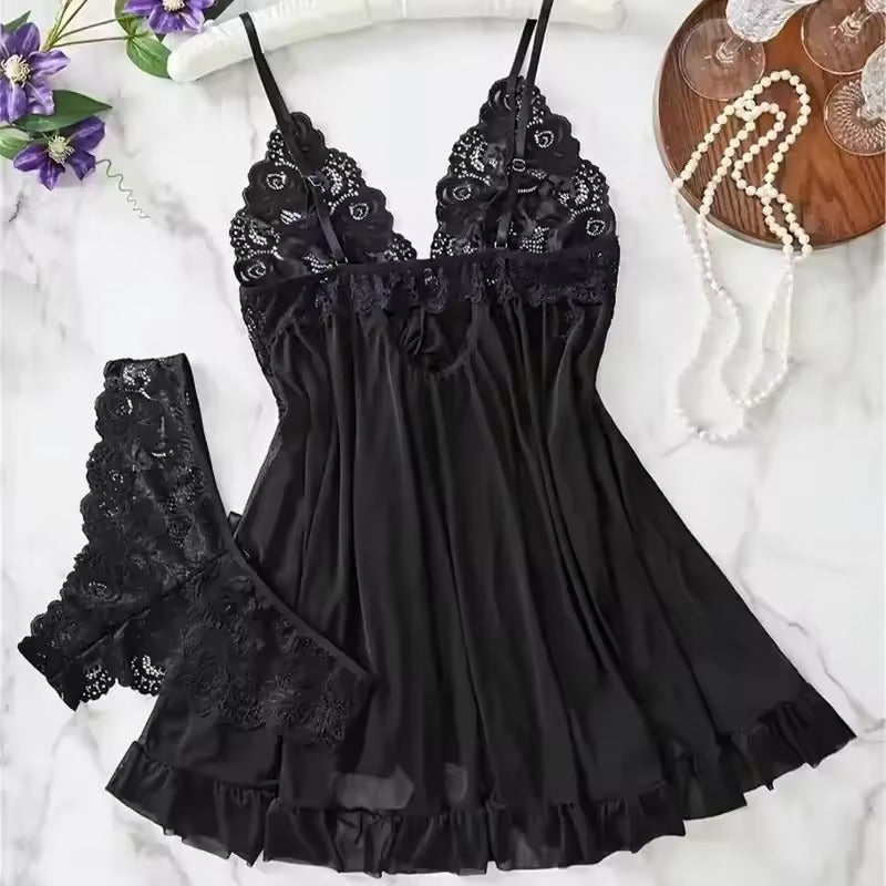 Women Sexy Babydoll Lingerie Dress – Hot Sleepwear Nightwear Set