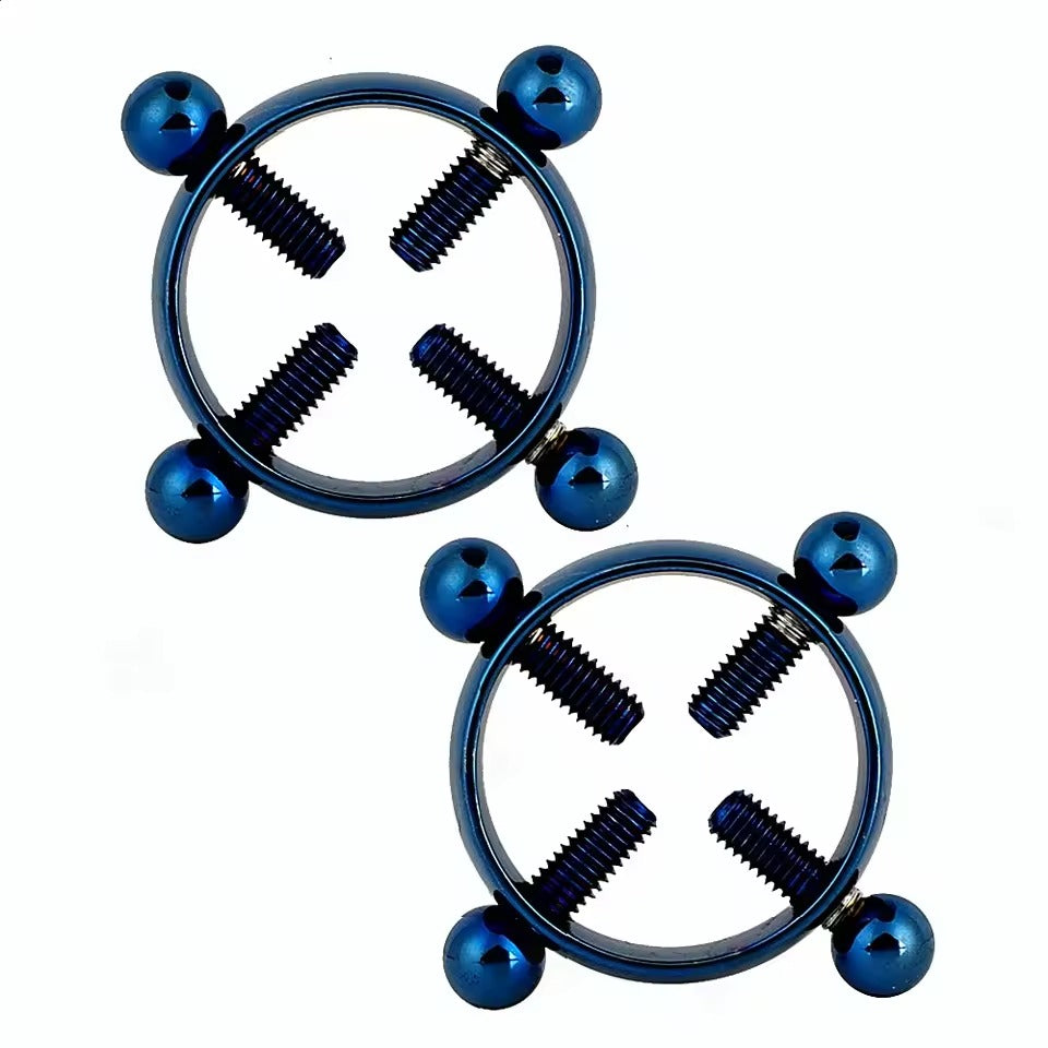 Stainless Steel Nipple Clamps | Adjustable Ring Breast Jewelry for Women