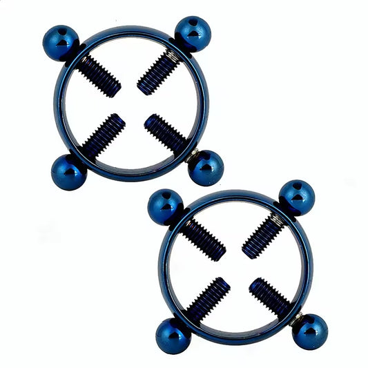 Stainless Steel Nipple Clamps | Adjustable Ring Breast Jewelry for Women