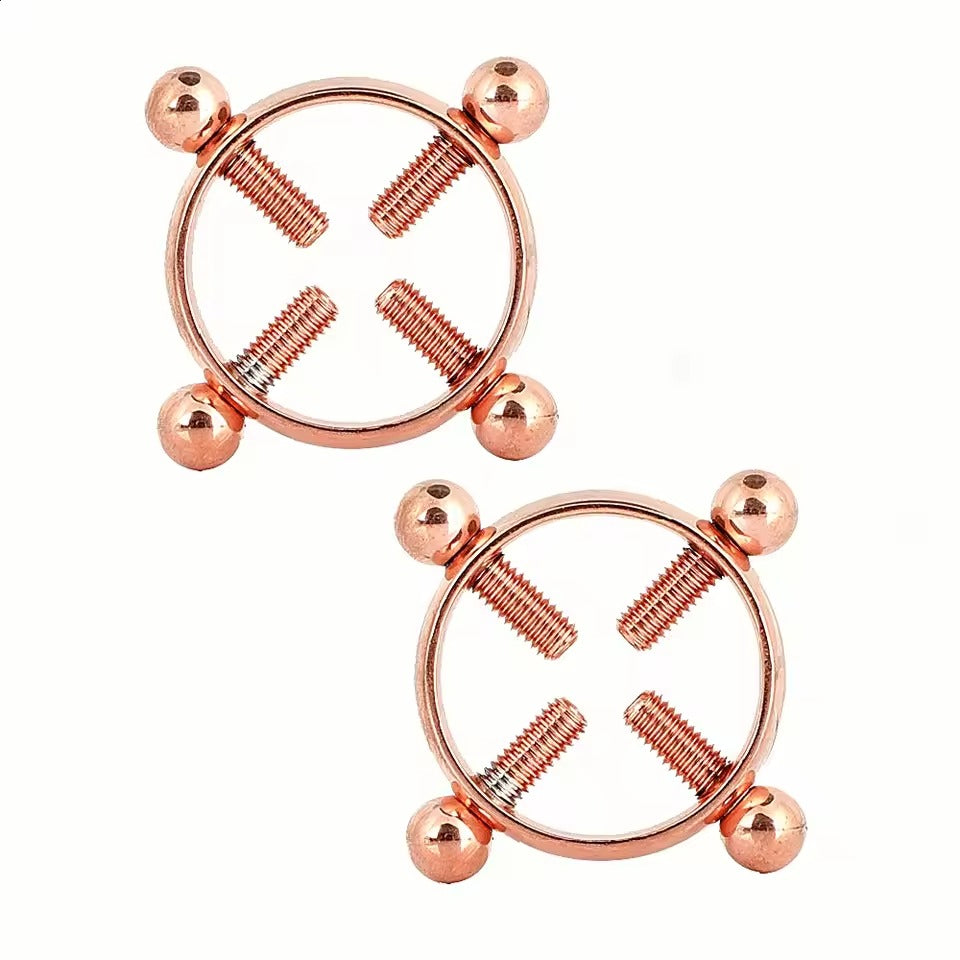 Stainless Steel Nipple Clamps | Adjustable Ring Breast Jewelry for Women