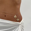 StarSea™ Scallop & Starfish Waist Chain – Minimalist Beach Body Jewelry