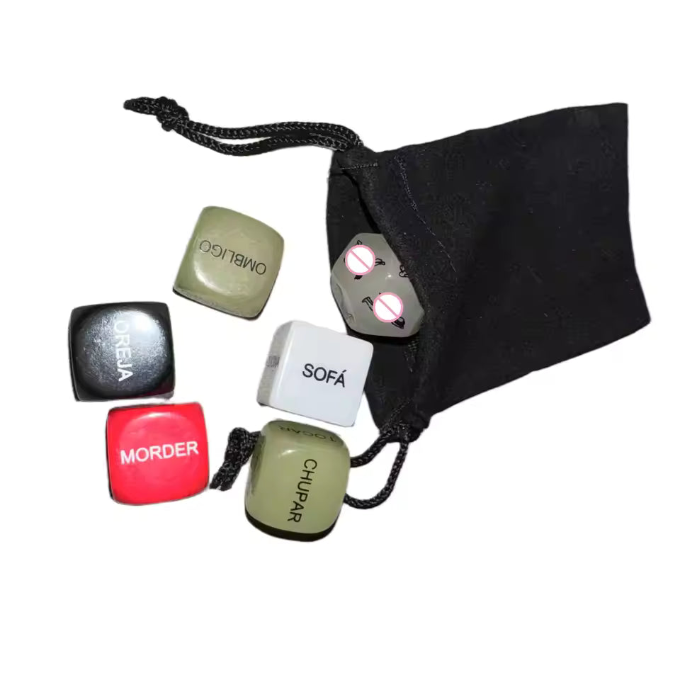 GlowPassion™ Couples Dice Game – 6PCS Romantic Challenge Set