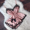 Women’s Satin Pajama Set | Cami Top & Bow Shorts Sleepwear