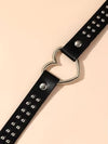 HeartRebel™ PU Leather Heart Choker – Punk Street Style Necklace