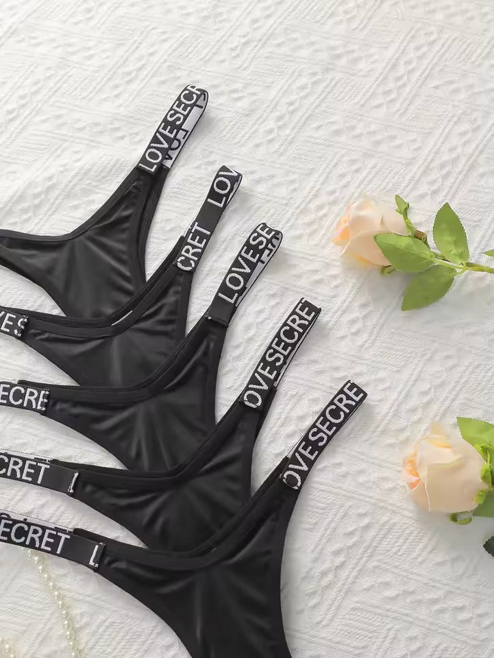 Seamless Invisible Thong Underwear for Women – 5 Pack