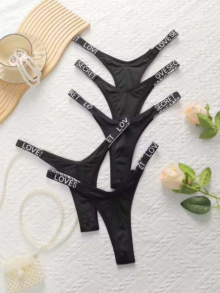 Seamless Invisible Thong Underwear for Women – 5 Pack