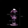 RoseLuxe™ Crystal Glass Plug – Elegant Night Fantasy