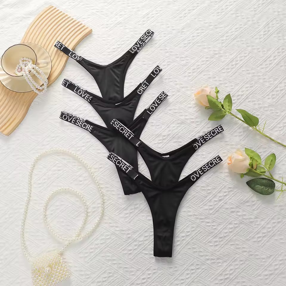 Seamless Invisible Thong Underwear for Women – 5 Pack