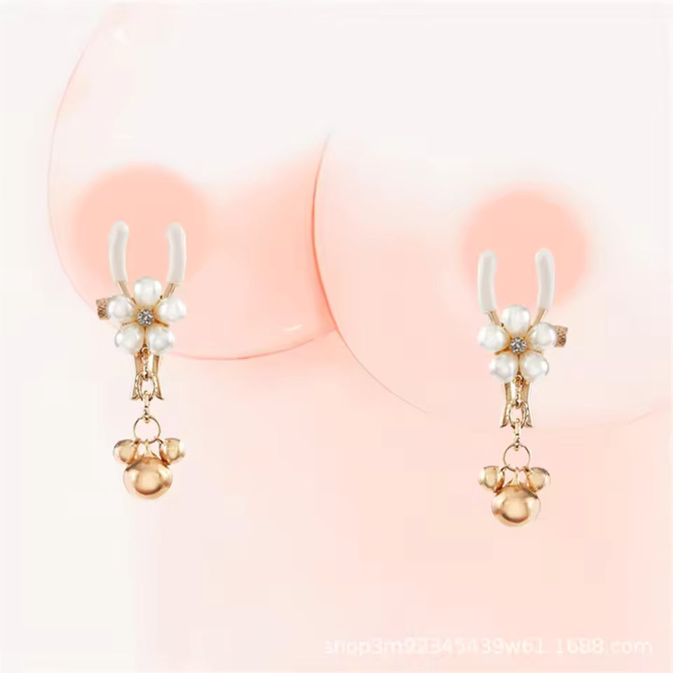 BellTease™ Metal Clip Set with Chain – Adjustable Sensation Clips